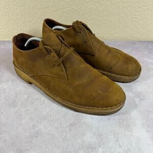 Clarks Originals Desert Boots Oxfords Suede Brown Mens Size 10.5 US